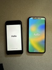 Apple iPhone LOT of 2 iPhone 7 Jet Black 128GB iPhone XR Product Red 64GB