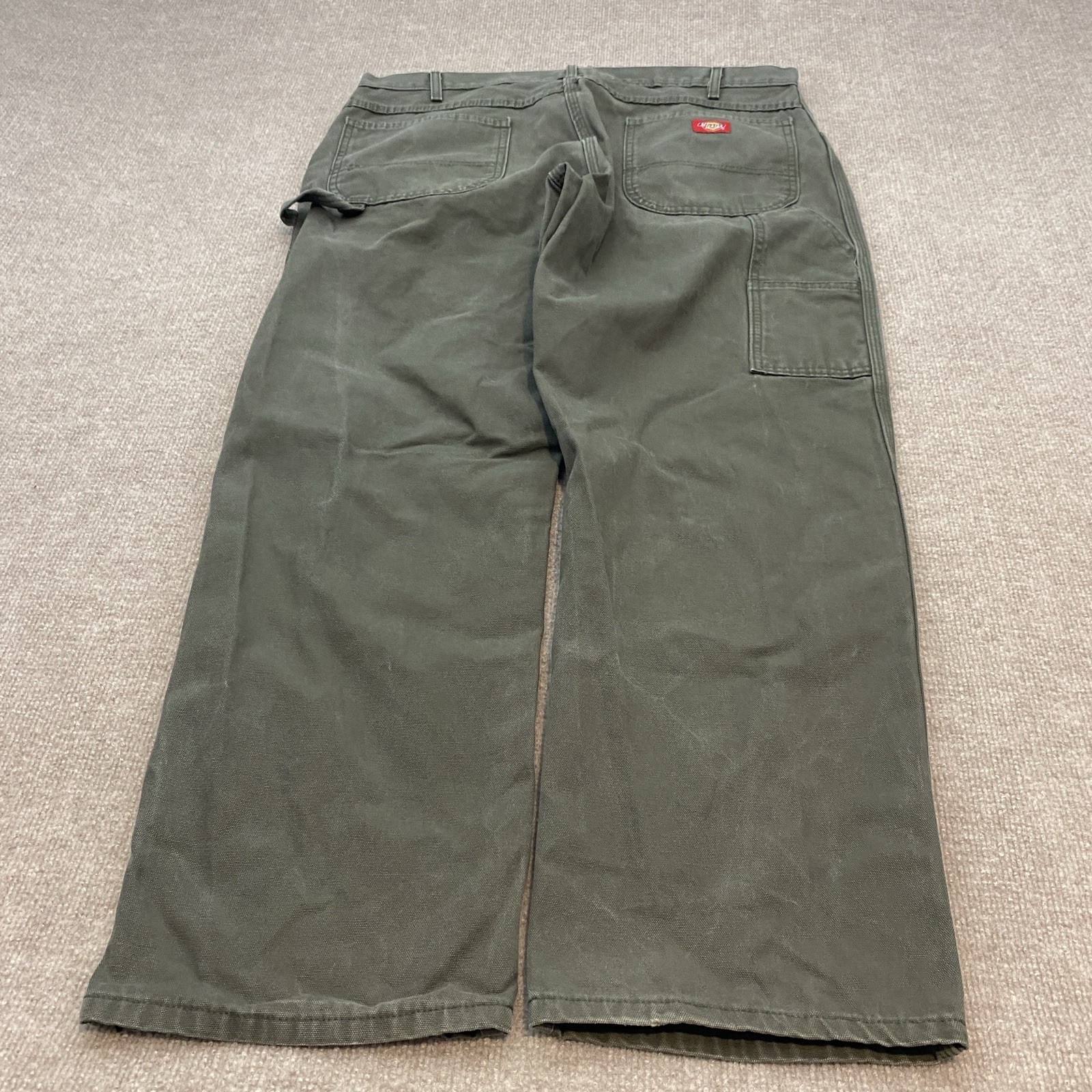 Dickies Skater Baggy Pants Mens Size 38x30 Faded Green Distressed Y2K Grunge