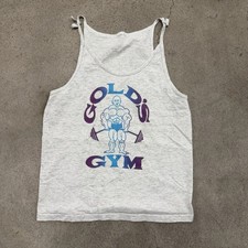 Vintage Golds Gym Tank Top Women s S/M Muscle Weightlifting Workout Performance