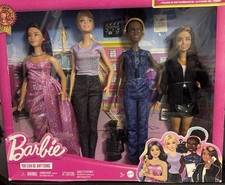 MATTEL 2024 YOU CAN BE ANYTHING BARBIE WOMEN IN FILM 4 DOLL GIFT SET #HRG54