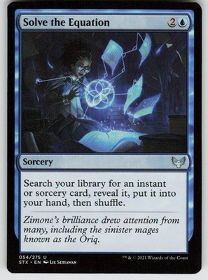 Solve the Equation 54 Strixhaven: School of Mages Magic: The Gathering NM