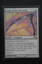 Magic The Gathering MTG SCYTHE OF THE WRETCHED Mirrodin MP Moderately Played