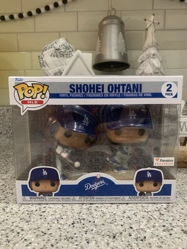 Funko Pop MLB Shohei Ohtani LA Dodgers Fanatics Exclusive Two-Pack NEW