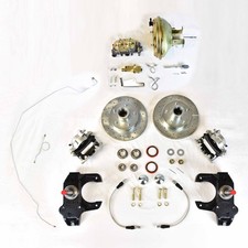 1965-1970 Impala Front Power Disc Brake Conversion 2 Inch Drop Spindles