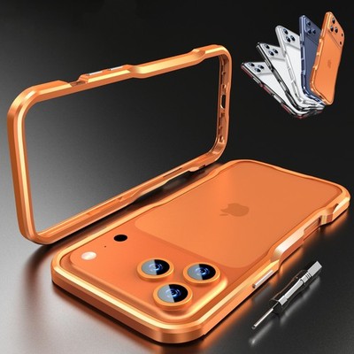 For iPhone 17 Pro Max / Air / Pro / 17 LUPHIE Shockproof Armor Metal Bumper Case
