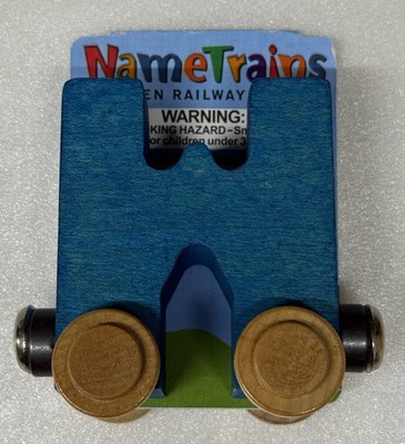 Maple Landmark Inc. 100238 NameTrains ''W'' Blue Wooden Letter Car