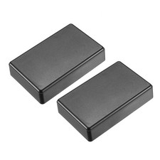 2pcs 92x58x23mm plastique boîte électrique Bricolage boîtier boîte noir