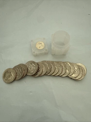 1974 P Kennedy Half Dollar -  BU - Uncirculated Roll - Tube 19 Coins 🪙