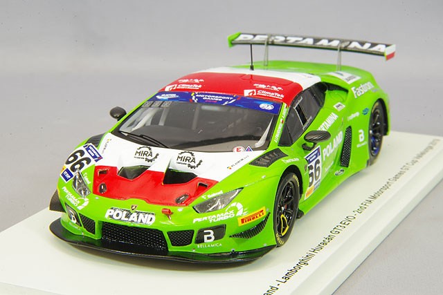 Spark S9608 1/43 Lamborghini Hurac ?N GT3 Evo #66 2019 Fia Vallelunga Polonia