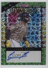 2023 Leaf Vivid Technicolor Green Laser 1/1 Ethan Salas #T-ES1 Auto 13u1