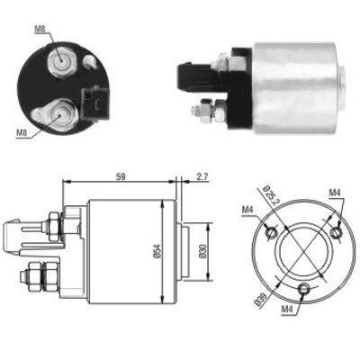 46105 STARTER SOLENOID SWITCH MEAT & DORIA NEW OE REPLACEMENT - Picture 2 of 5
