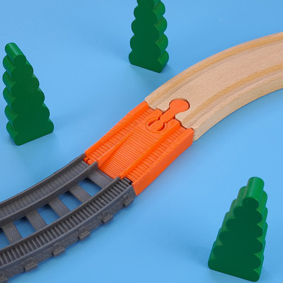 Thomas Trackmaster 2014> auf Holzschienenadapter x2 - verschiedene Farben verfügbar