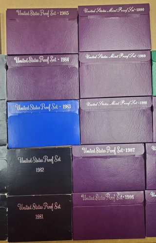 1971-1994 US Mint Proof Sets Lot, United States OGP - Picture 3 of 5
