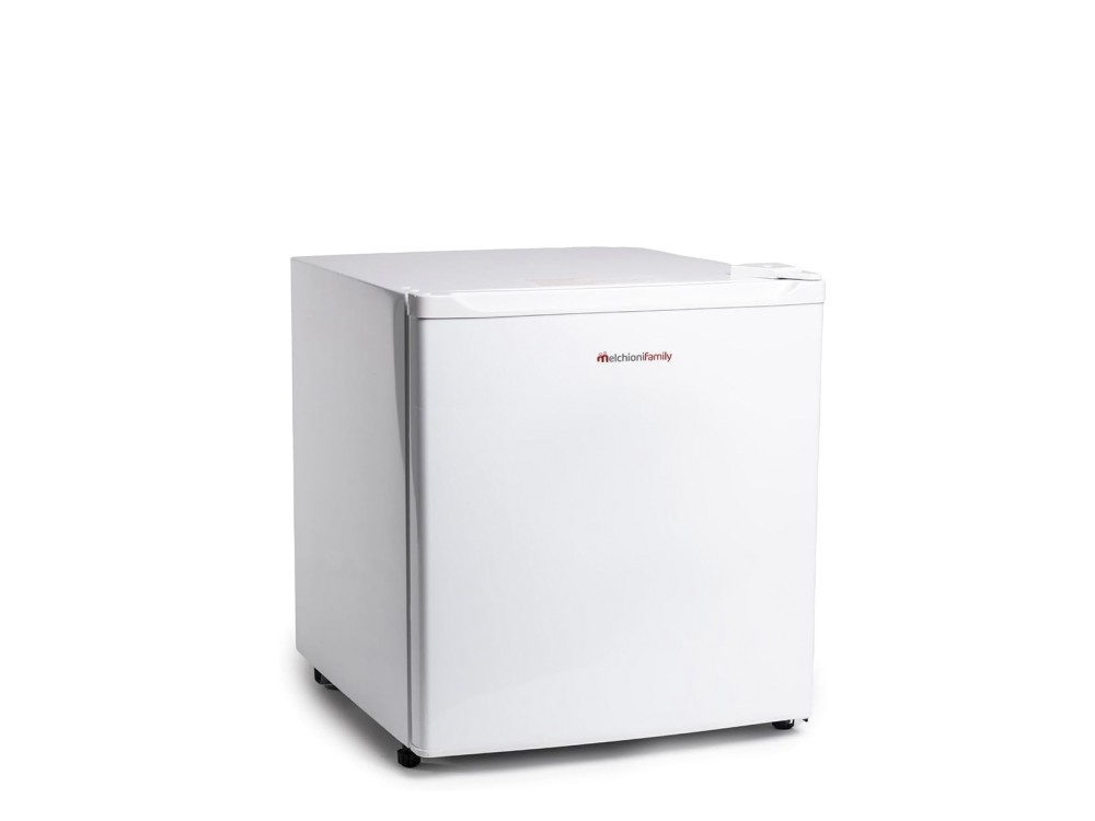 Melchioni Frigo elettrico mini in metallo bianco capacità 46 lt, 80WATT