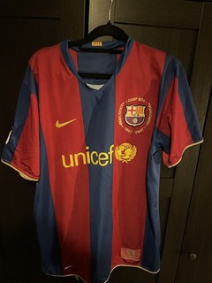FC Barcelona 2007/08 Home Football Shirt Authentic Mens Large SEE IMAGES