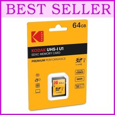 64GB UHS-I U1 V10 SDXC Card - 85MB/s Read Speed