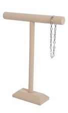 SSWBasics Large - Khaki Faux Suede T-Bar Display