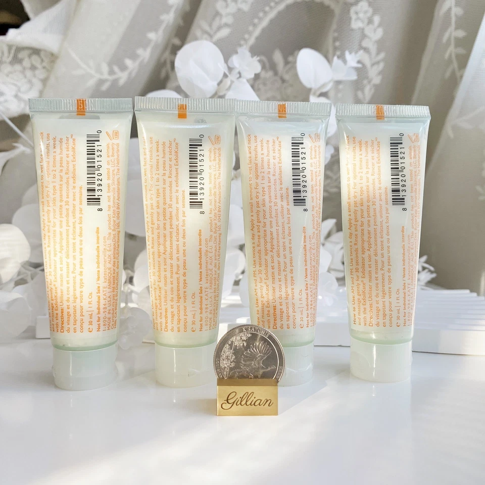 4x KATE SOMERVILLE ExfoliKate Limpiador Lavado Espumoso Diario 1oz Tamaño de Viaje Sellado Foto 2 de 4