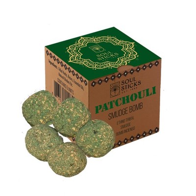 Patchouli Smudge Bombs 5 Pack | Cleansing Smudging | Soul Sticks with burner