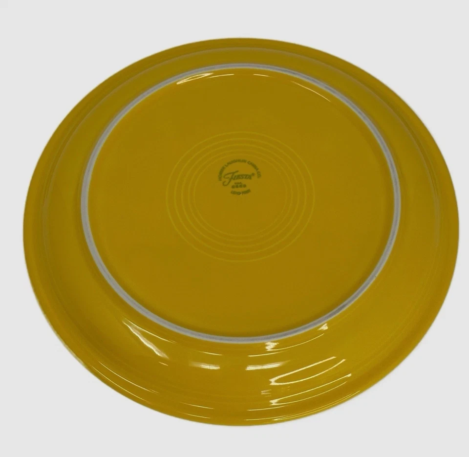 FIESTA BISTRO DEEP COUPE DINNER PLATE 10.5" YELLOW DAFFODIL GLAZED PORCELAIN NEW - Image 2 of 4