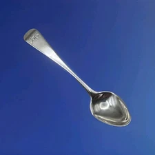 Beautiful Solid Silver Condiment Spoon by Solomon Hougham London 1799