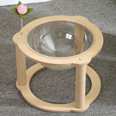 Holzkapsel Katzenbett Katzenbett Raumkapsel Kratzen Activity Center Schlafen