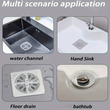 Floor Drain Sticker, Insect-proof Self-adhesive Bathroom Hair Filter Net, Sewer