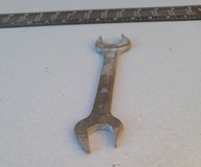 Rare Vintage Kawasaki Japan 19mm x 22mm Double Open End Wrench