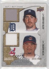 2009 Upper Deck Ballpark Collection 349/400 Justin Verlander Victor Martinez 4g8