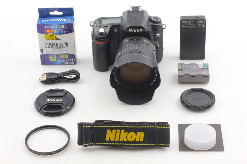 [COMO NUEVA] Lente Nikon D80 10,2 MP DSLR Cámara AF-S 18-70 mm f3,5-4,5 G de JAPÓN Foto 2 de 4