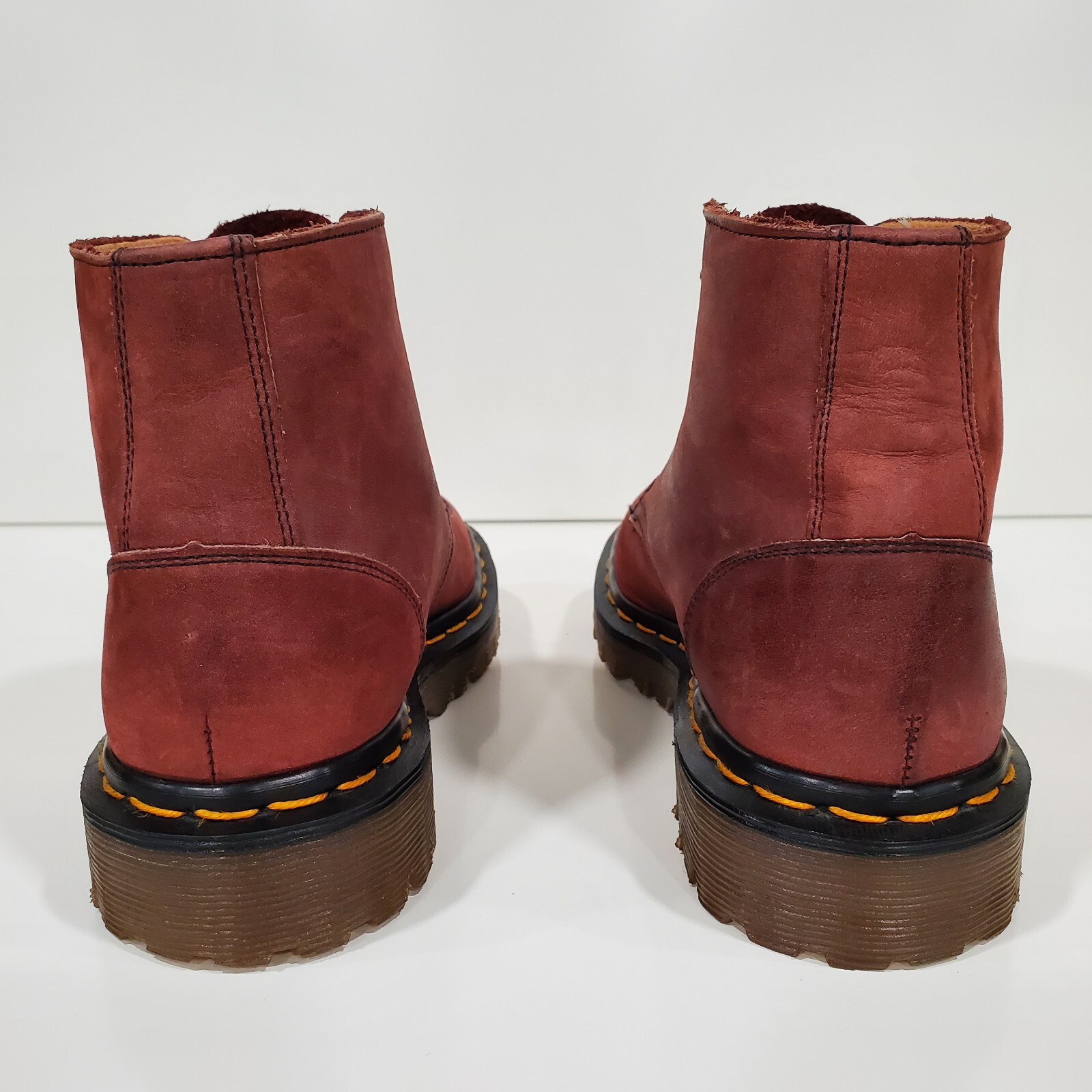 💥Dr. Martens Doc England MIE Rare 90's Vintage Burgundy Boots UK3 US5💥 thumbnail 4