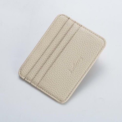 Men Women Leather Slim Credit Card Holder Wallet ID Window Front Pocket - Picture 9 of 11