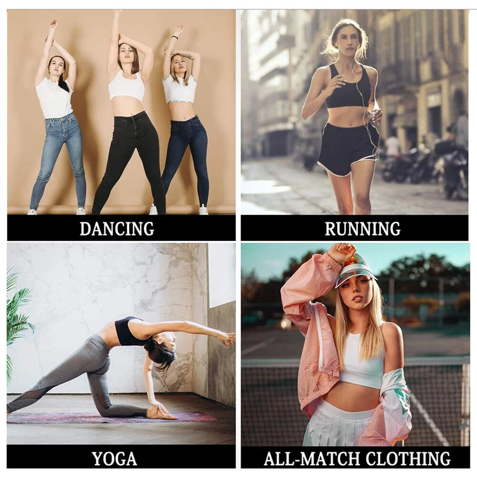 Women Sports Bra High Impact Wireless Seamless Padded Comfort S-XXL Workout Yoga - Image 2 of 4