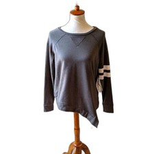 Gx by Gottex asymmetrical gray sweatshirt NWT Size small