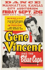 Gene Vincent 13" X 19" Concert Mini Poster Re-Print Photo