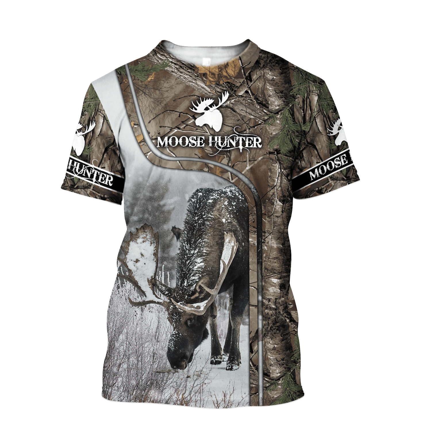 Pheasant Hunting Camo 3D Over Printed Unisex Deluxe T-shirt, 3D T-shirt Design