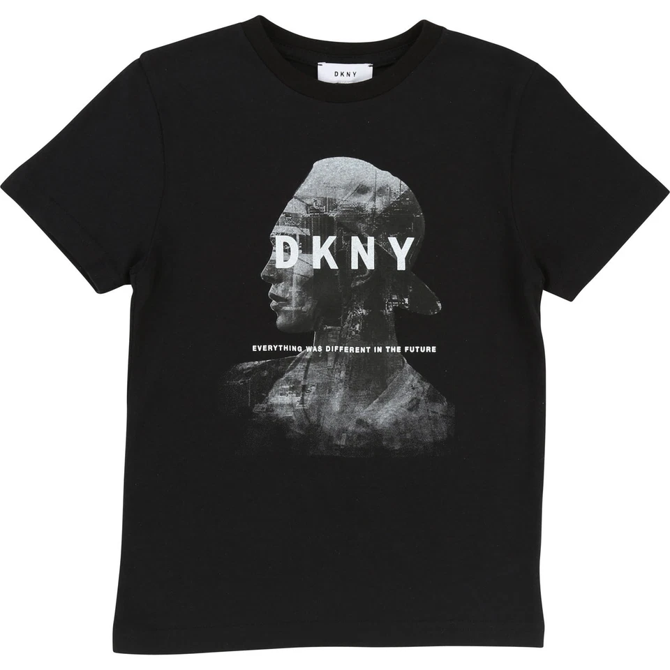 DKNY Kids T-Shirt cooler Frontprint schwarz 122 128 134 140 146 152 158 164 172
