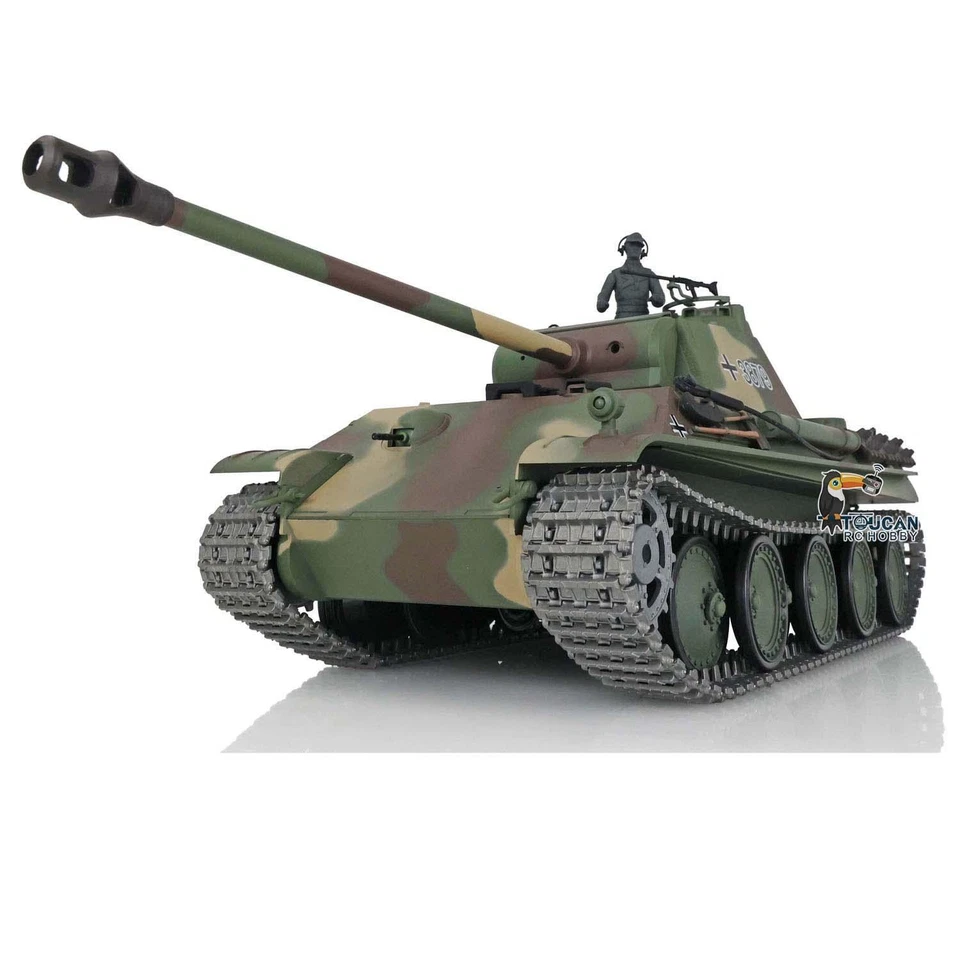 1/16 7.0 Henglong Upgraded German Panther G RTR IR BB RC Tank 3879 360° Turret - Image 3 of 4