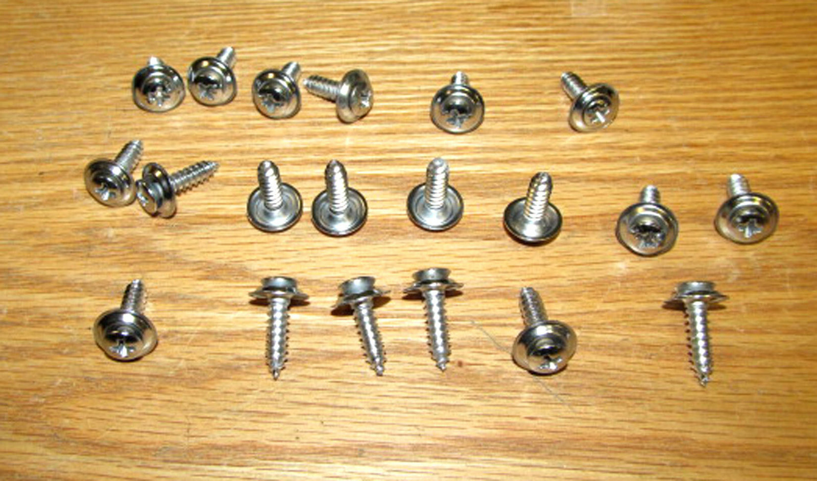 CHROME UPHOLSTERY SCREWS Pack of 20 eBay