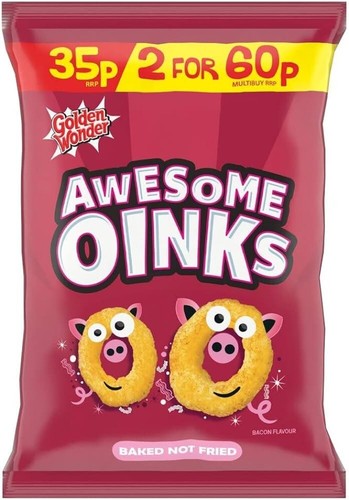 Golden Wonder Awesome Oinks Bacon Flavour Corn Snacks 22g x 36 | eBay UK