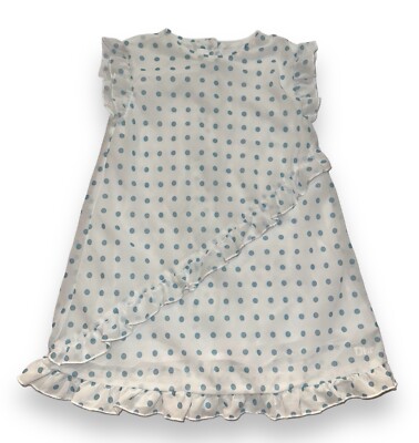 ベイビーディオール　ドレス Baby Dior White With Polka Dots Ruffle Dress Size 12 Months