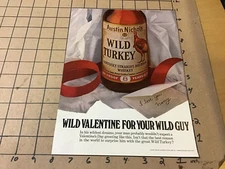 Vintage Original 1977 COLOR full page Ad: Austin Nichols WILD TURKEY - Whiskey