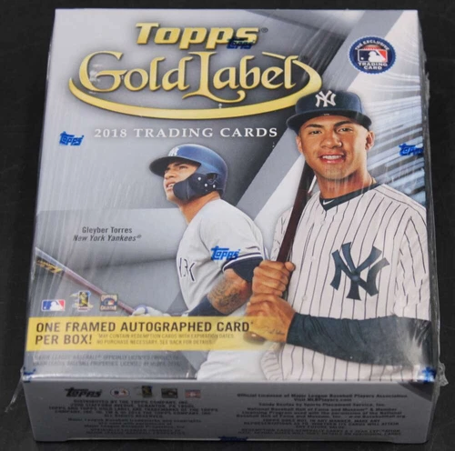 2018 Topps Gold Label Baseball Factory Sealed Hobby Box WB1628