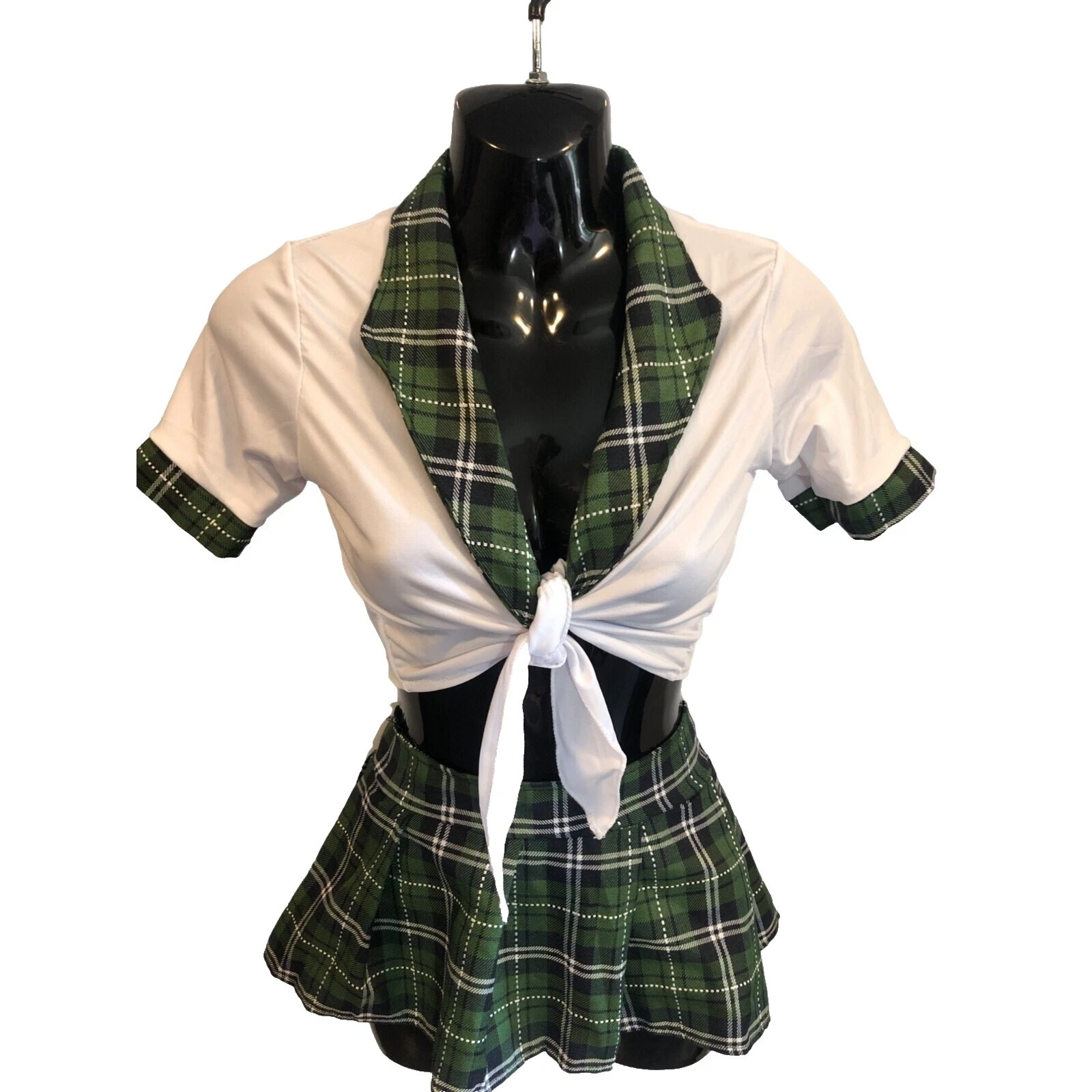 Disfraces de la escuela Falda Mezcla de algodón para mujeres