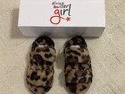 NEW Little Girls Olivia Miller Lady In Plush Faux-Fur Brown Leopard Slippers — photo 3
