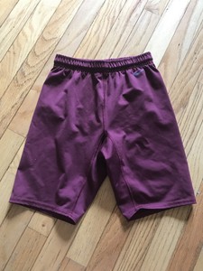 burgundy compression shorts