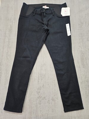 Isabel Maternity Women's Under Belly Skinny Maternity Jeans Size 12/31 Black