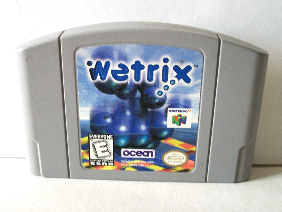 Wetrix Nintendo 64 N64 Authentic Game Cartridge Puzzle Water