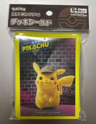 detective pikachu card sleeves Pokemon Card Game Deck Shield Detective Pikachu 64 Sleeves NEW Sleeve