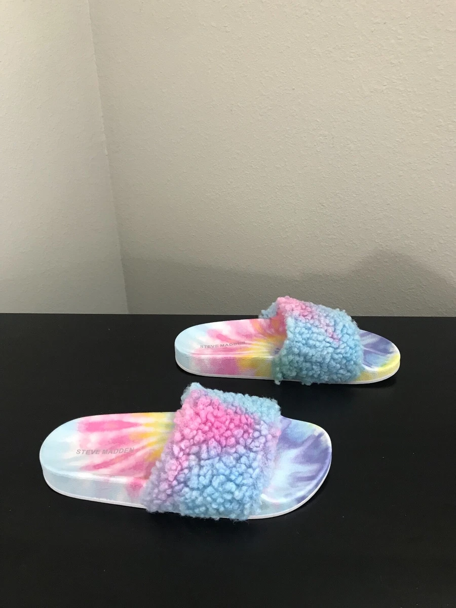 Steve Madden Tie Dye Slides Shear Sandals Size 7 M eBay